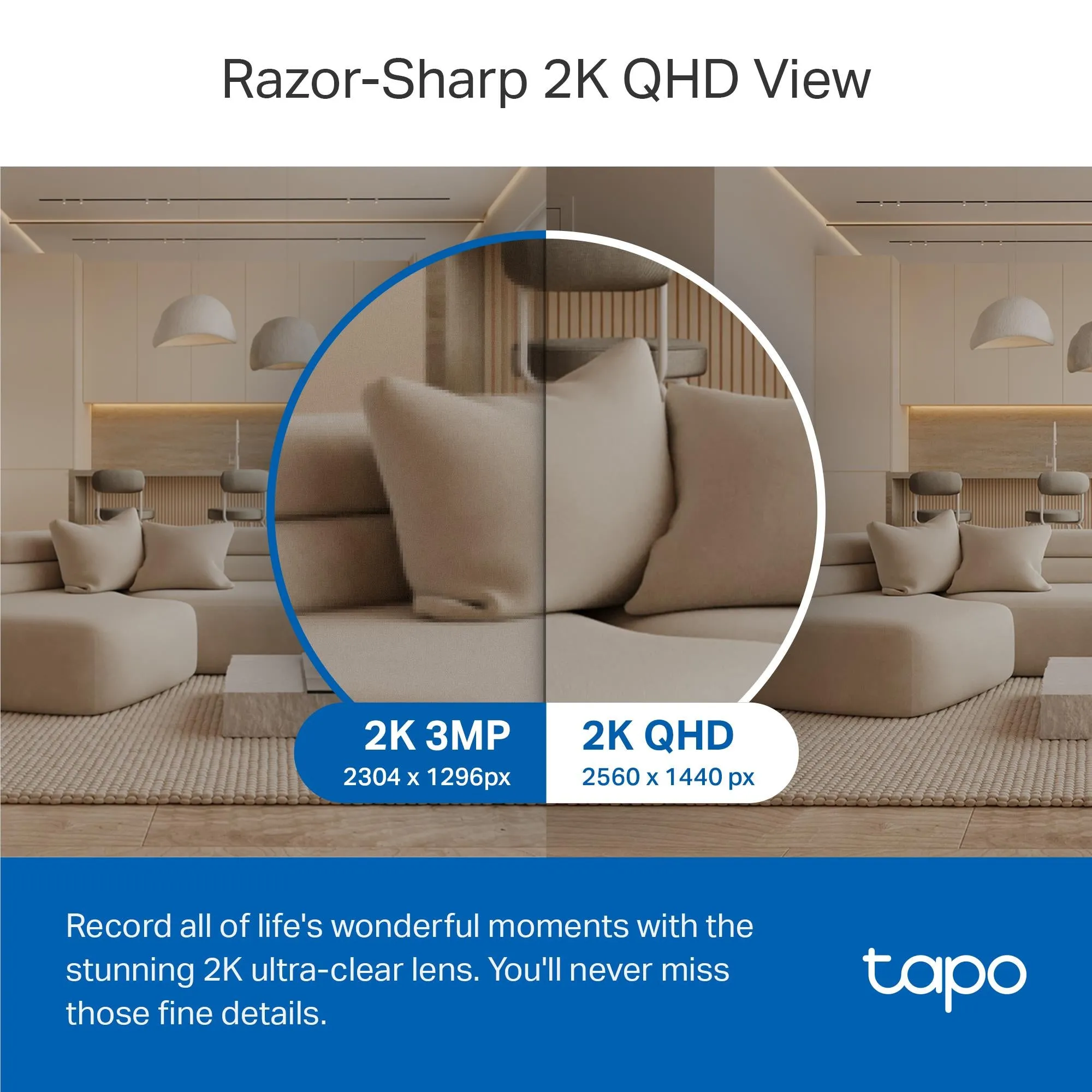 TP-Link Tapo 2K Pan/Tilt AI Home Security Wi-Fi Camera
