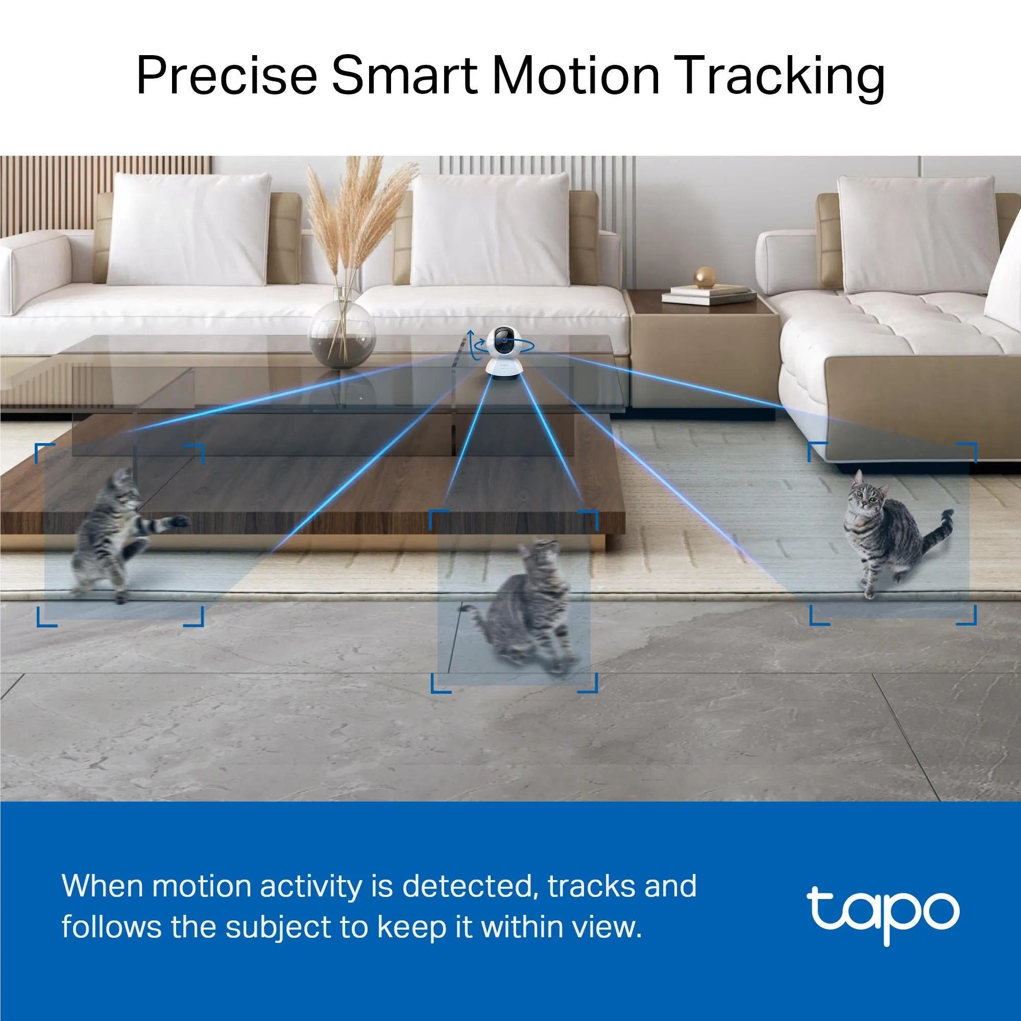 TP-Link Tapo 2K Pan/Tilt AI Home Security Wi-Fi Camera