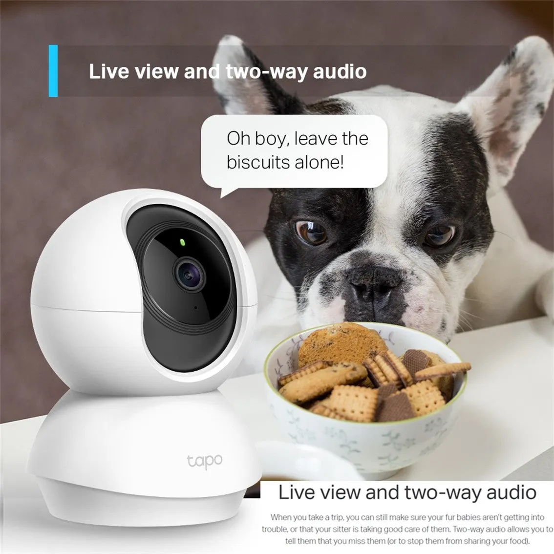 TP-Link Tapo C200 / TC70 / C200C 1080P Full HD Pan & Tilt Wireless WiFi Home Security Surveillance IP Camera