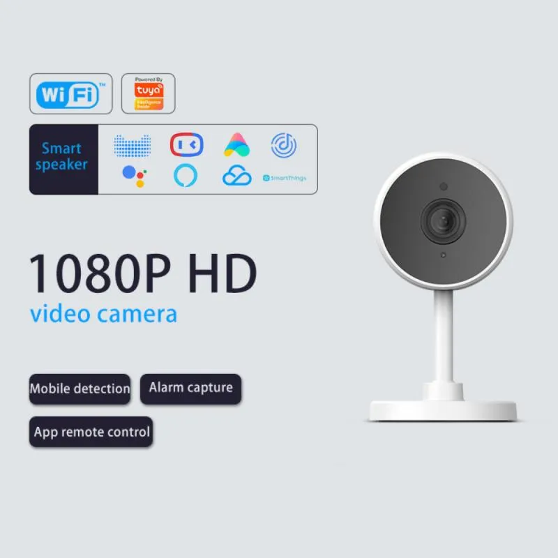 Tuya Smart Wifi Ip Camera Hd 1080P Indoor Camera Wifi Surveillance Nachtzicht Smart App Controle Home Security Draadloze camera
