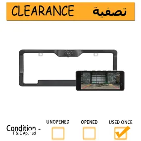 TypeS Solar Powered HD Quick-Connect Wireless Backup Cam with 5” Hand Wave Activated Monitor - clearance