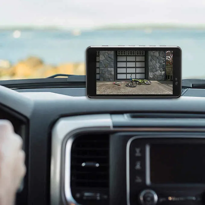 TypeS Solar Powered HD Quick-Connect Wireless Backup Cam with 5” Hand Wave Activated Monitor - clearance