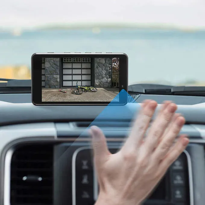 TypeS Solar Powered HD Quick-Connect Wireless Backup Cam with 5” Hand Wave Activated Monitor - clearance
