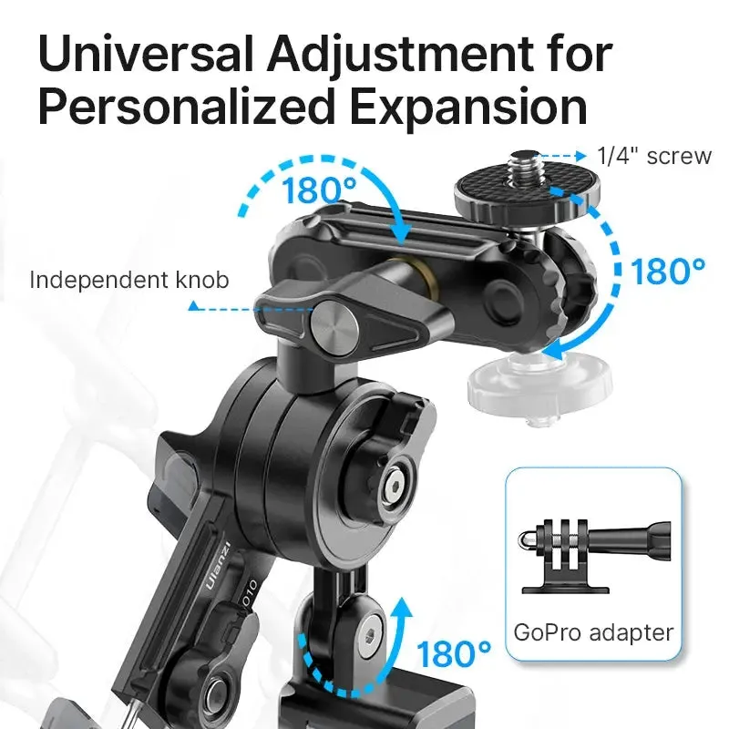 Ulanzi CM010 Multi-Functional Fence Mount Gopro Hanging Net Stand Bracket for Gopro Insta360 DJI Action Camera Smartphone