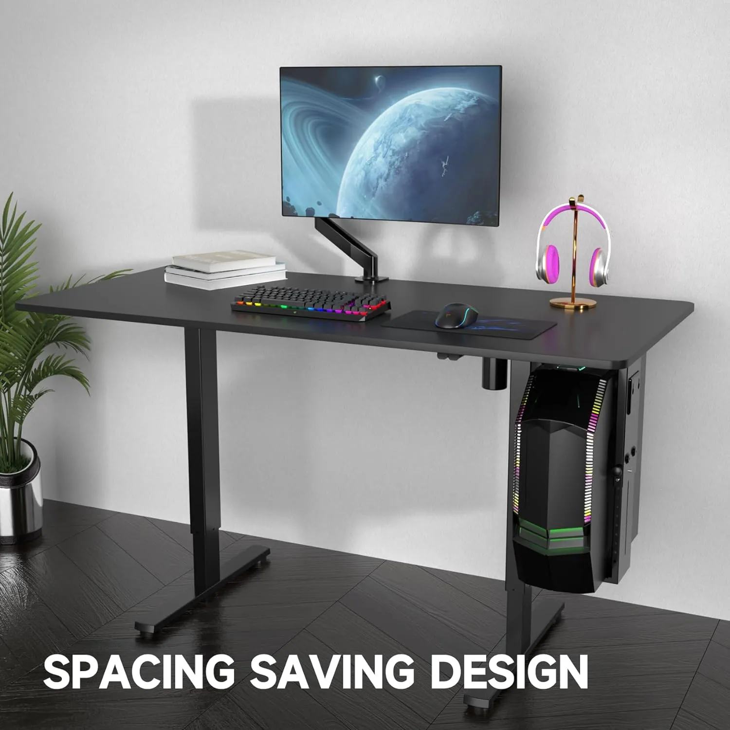 Universal Under Desk Wall Mount Computer Case Holder