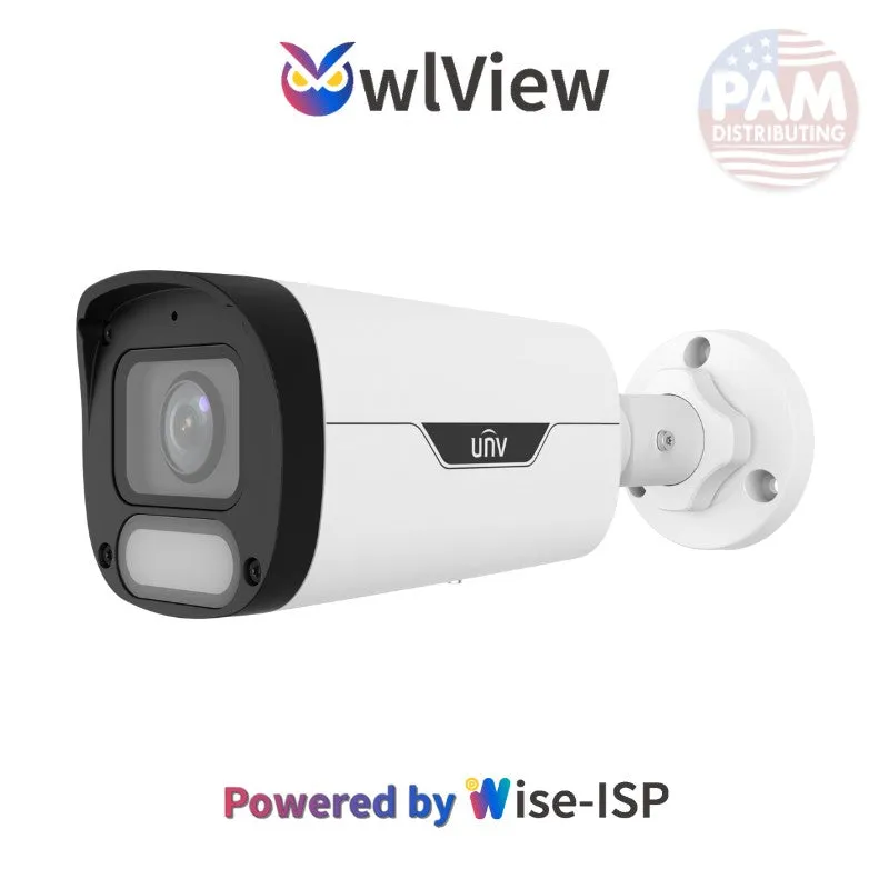 UNIVIEW IPC2314SR-ADF28KM-WP: 4MP ColorHunter w/ Wise-ISP Fixed Bullet Camera