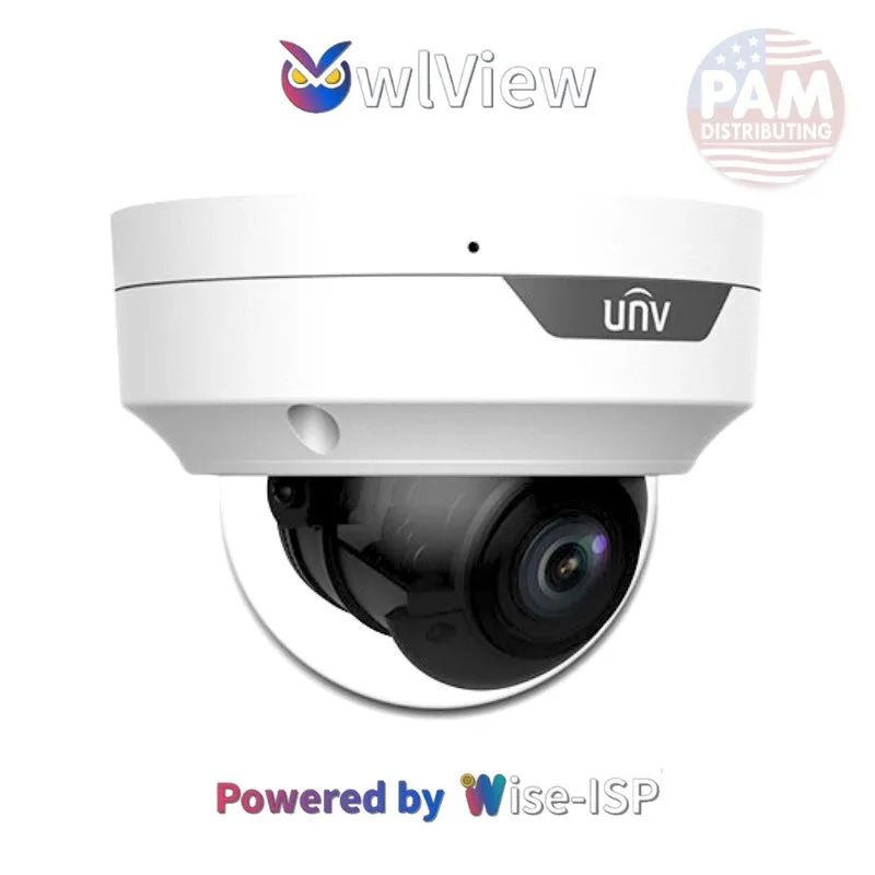 UNIVIEW IPC3514SR-ADF28KM-WP: 4MP ColorHunter w/ Wise-ISP Fixed Dome Camera