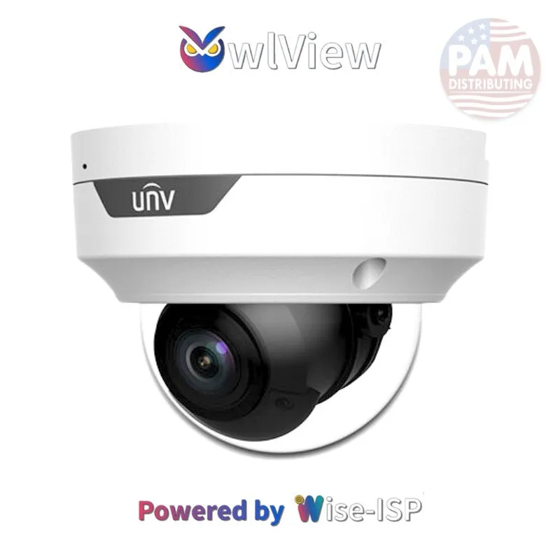UNIVIEW IPC3514SR-ADF28KM-WP: 4MP ColorHunter w/ Wise-ISP Fixed Dome Camera
