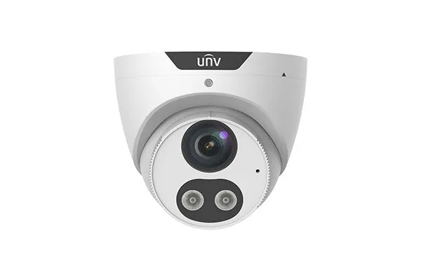 UNIVIEW IPC3614SB-ADF28KMC-I0: 4MP Fixed Eyeball Turret Camera with Active Deterrence