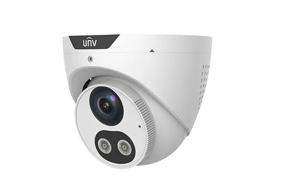 UNIVIEW IPC3614SB-ADF28KMC-I0: 4MP Fixed Eyeball Turret Camera with Active Deterrence