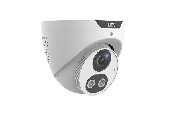 UNIVIEW IPC3614SB-ADF28KMC-I0: 4MP Fixed Eyeball Turret Camera with Active Deterrence