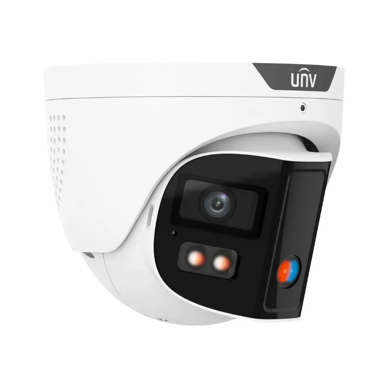 UNIVIEW IPC3K28SE-ADF28KMC-DL-I0: 8MP 4k ColorHunter OmniView Series Panoramic Active Deterrence Fixed Turret Camera