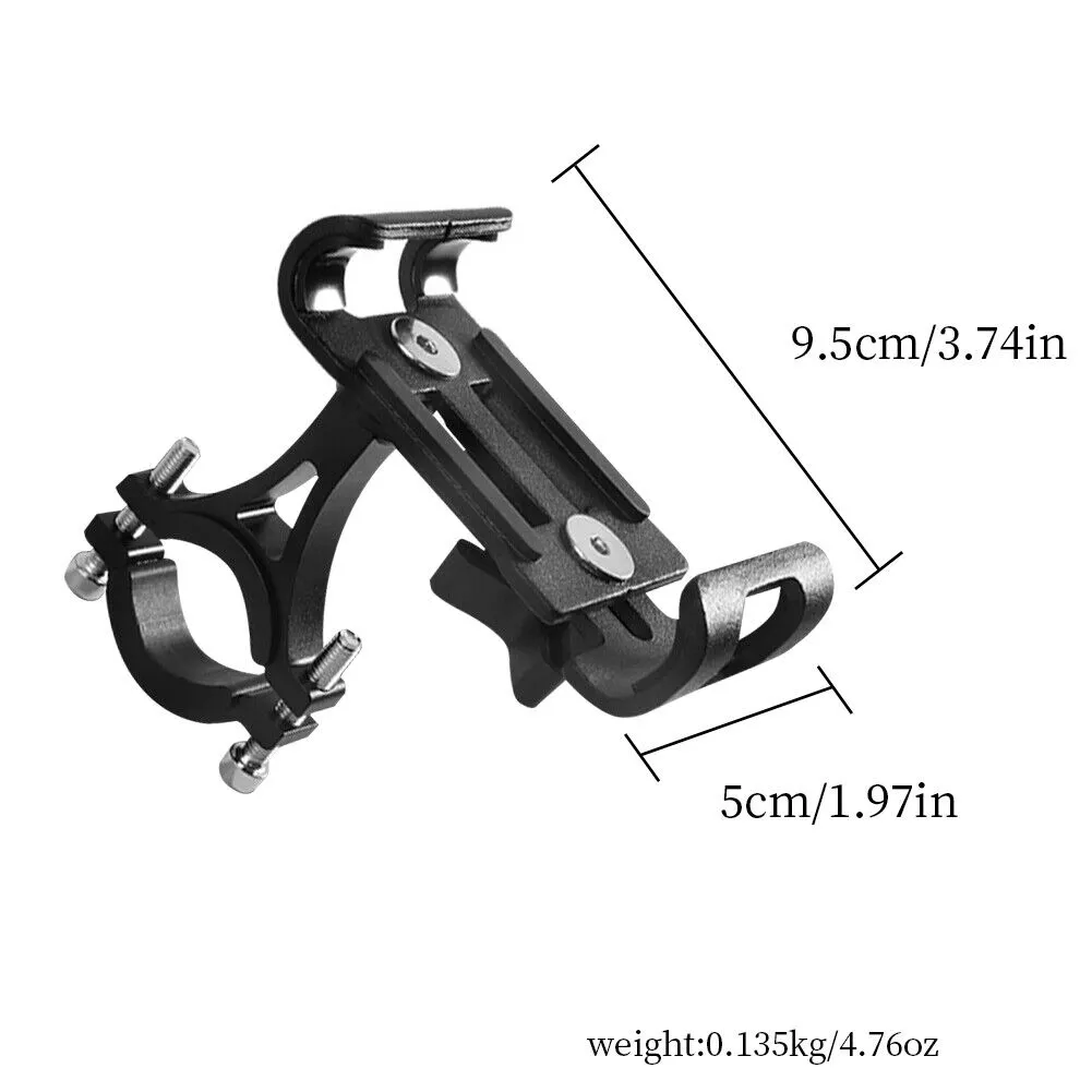 US 2-4 Pcs Motorcycle Bike Phone Stand Aluminum Mobile Holder Mount Handlebar