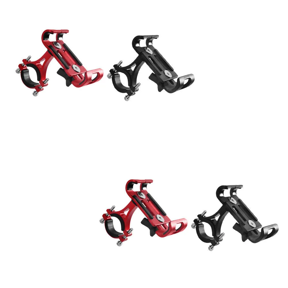 US 2-4 Pcs Motorcycle Bike Phone Stand Aluminum Mobile Holder Mount Handlebar