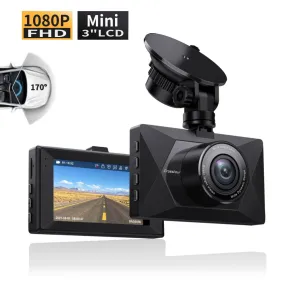 versatile Dash Cam 1080P , DVR Car Driving Recorder, 3 inch LCD Screen, 170Â° Wide Angle Mini Camera for Cars, Parking Monitor