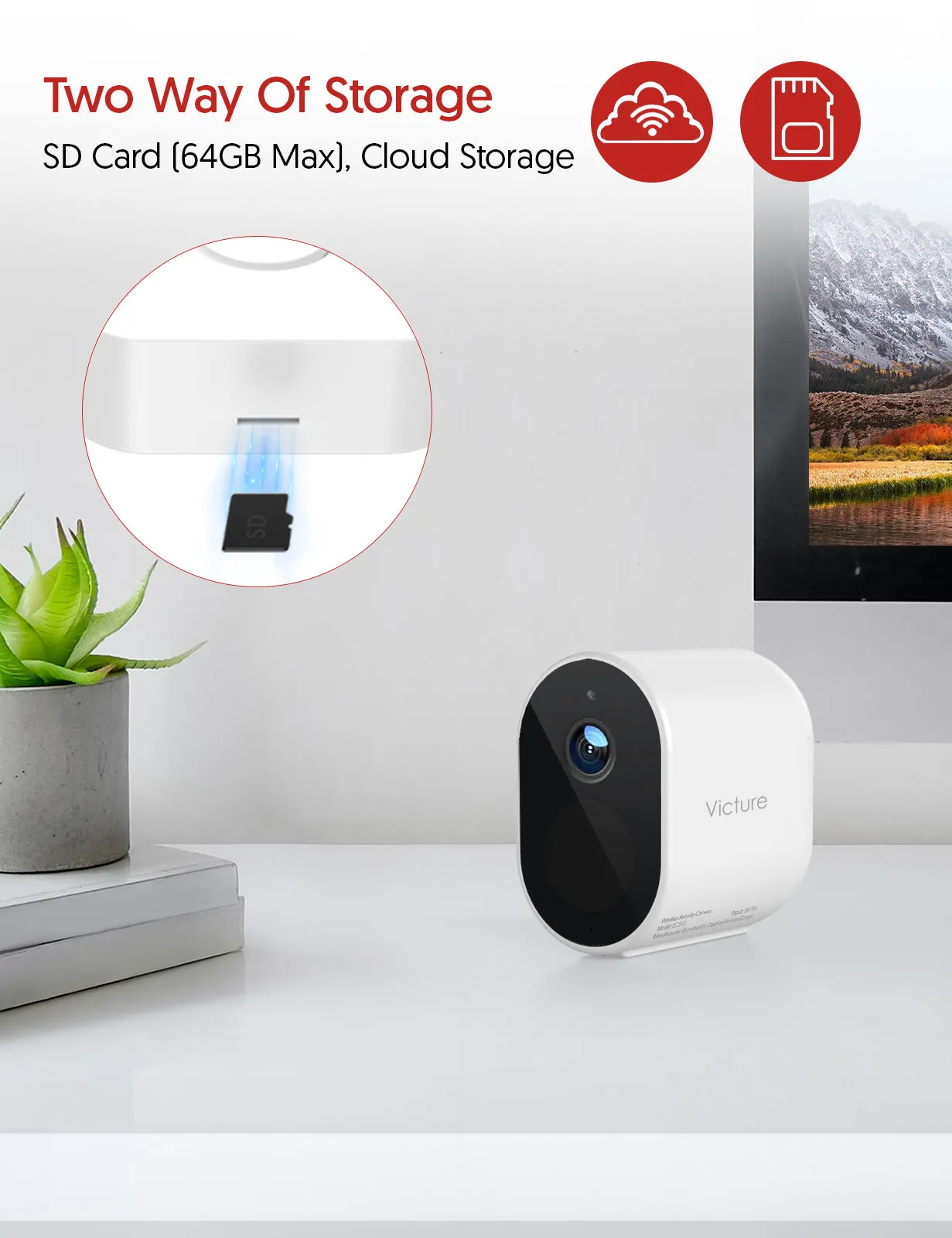 Victure EC810 Security Camera Osaio APP (New And Old Versions Are Shipped Randomly)