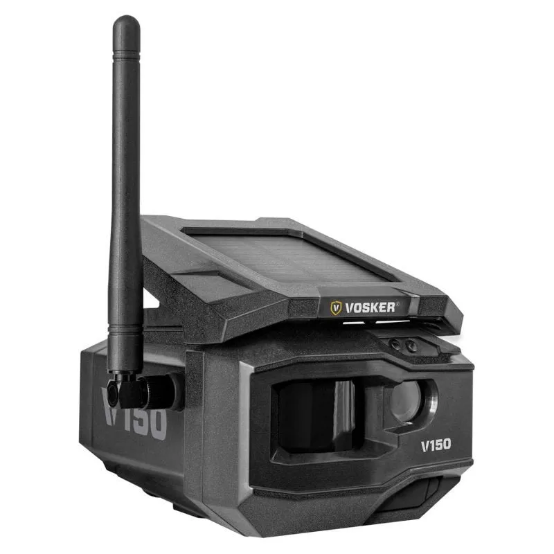 VOSKER® V150 Security Pack:  Solar Powered LTE Cellular Outdoor Security Camera & Security Box | V150-CAD-KIT1