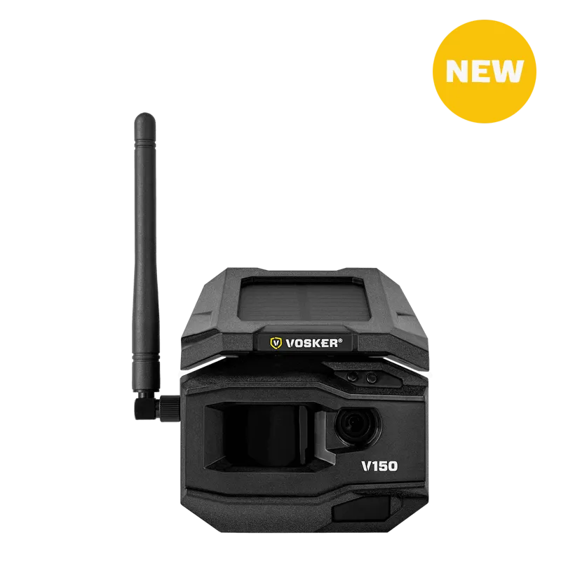VOSKER® V150 Solar Powered LTE Cellular Outdoor Security Camera | V150