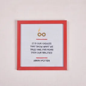 Wall Frame - Embroidered Harry Potter