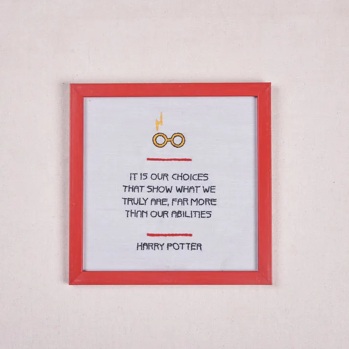 Wall Frame - Embroidered Harry Potter