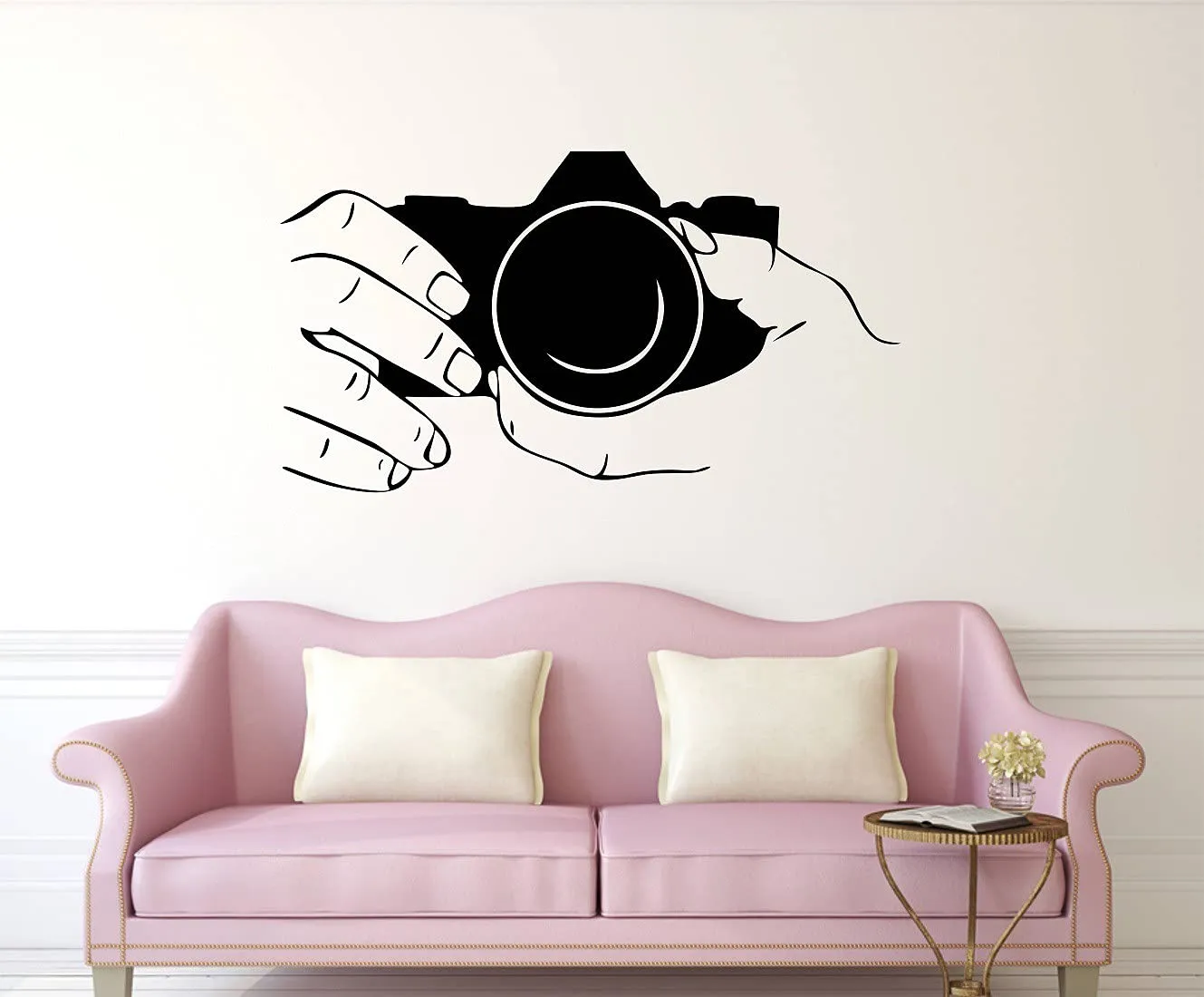 Wallzone Camera Medium Vinyl Wallsticker (40 cm x 65 cm)