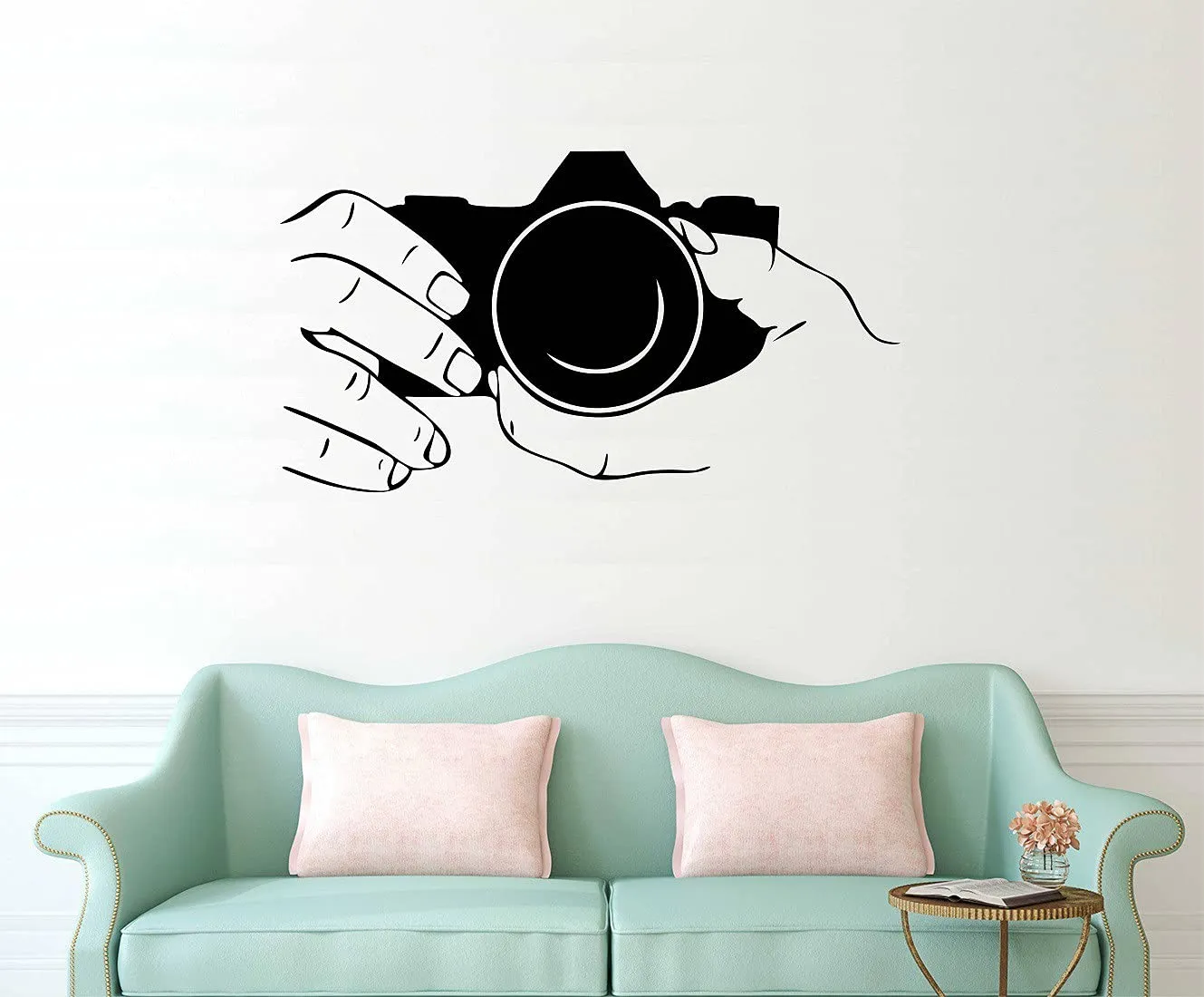 Wallzone Camera Medium Vinyl Wallsticker (40 cm x 65 cm)