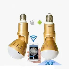 Wifi Panoramic Bulb Hidden Camera