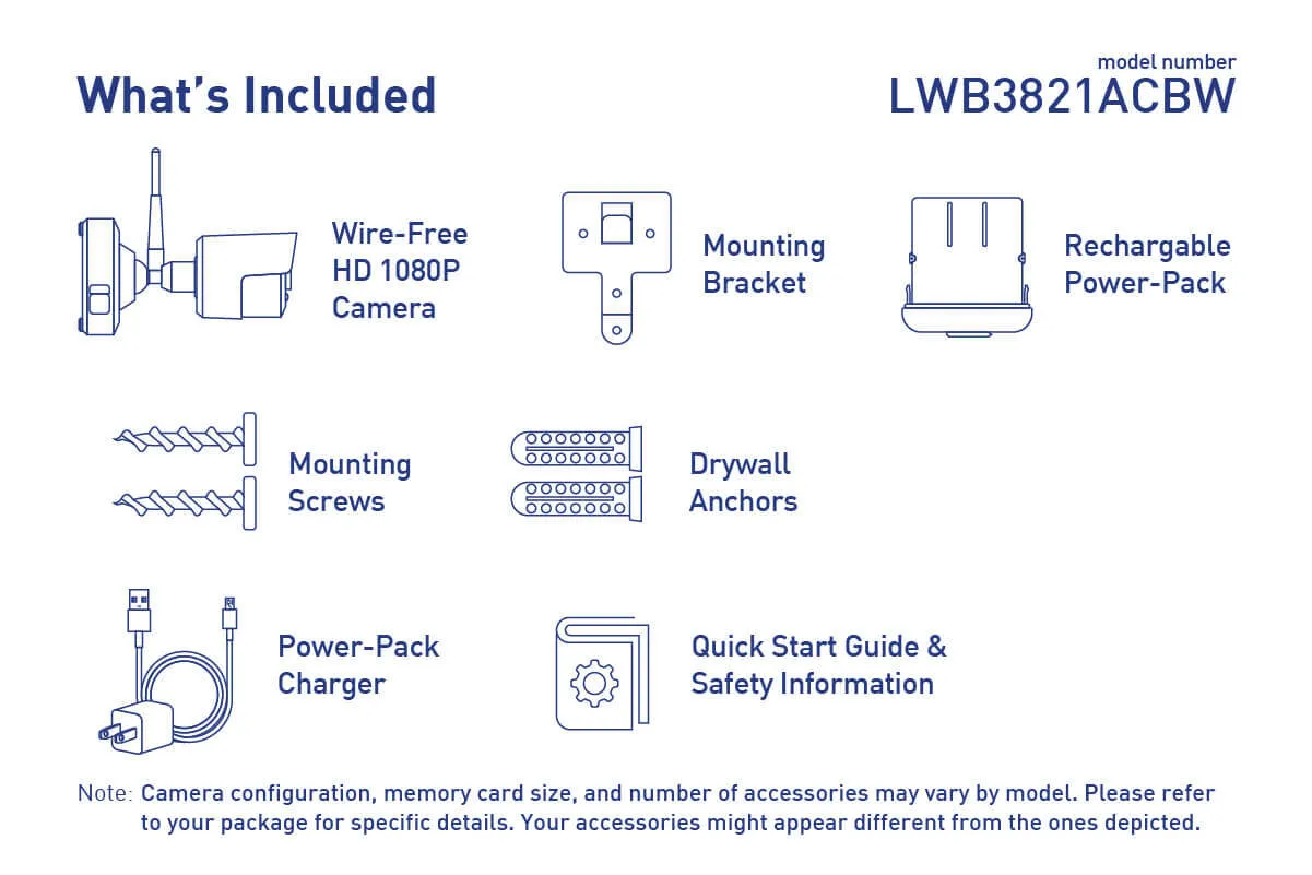 Wire-Free Accessory Camera with Power Pack