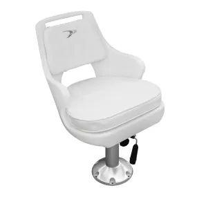 Wise 8WD015-6-710 Standard Pilot Chair & Cushions w/ Adjustable Pedestal & Seat Slide Mount
