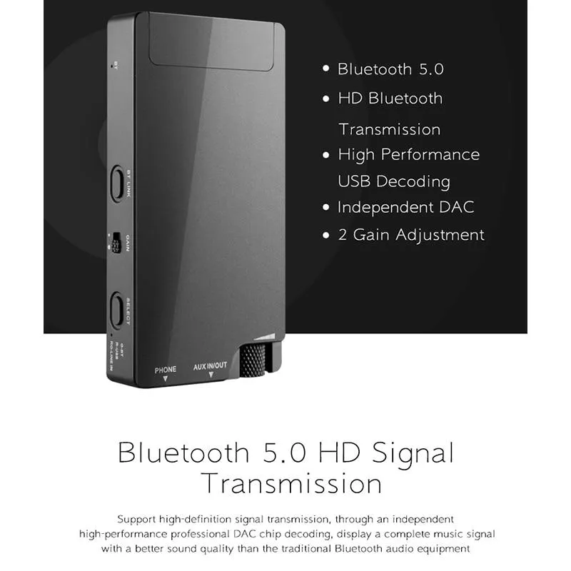 xDuoo XP-2 BT 5.0 Portable Headphone AMP DAC HiFi Audiophile USB