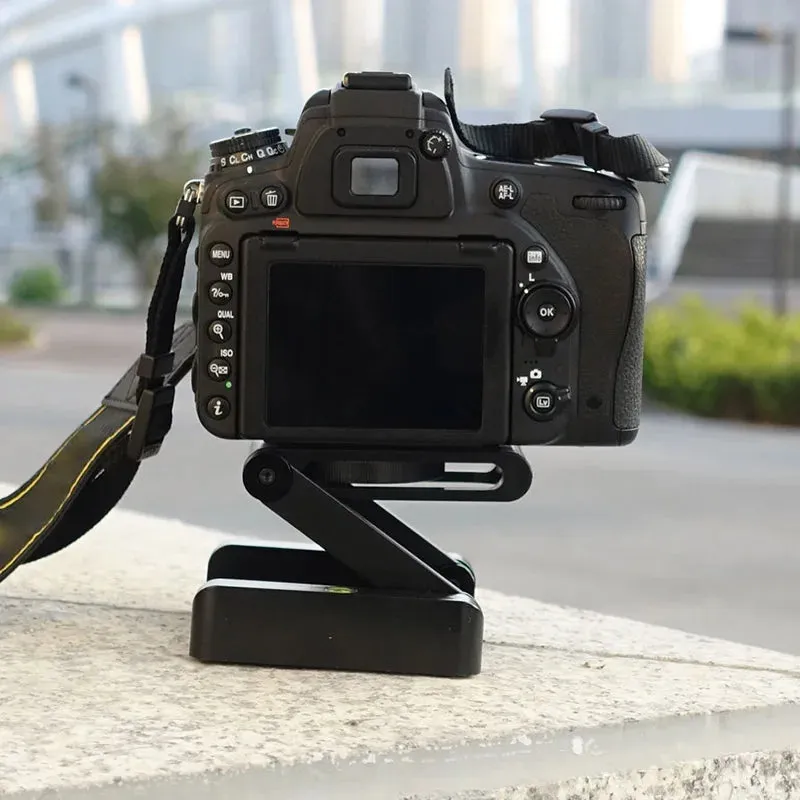 Z Flex Tilt Tripod Head Camera Holder Aluminum Folding Quick Release Plate Stand Mount Spirit Level Stabilizer For Camera Phone