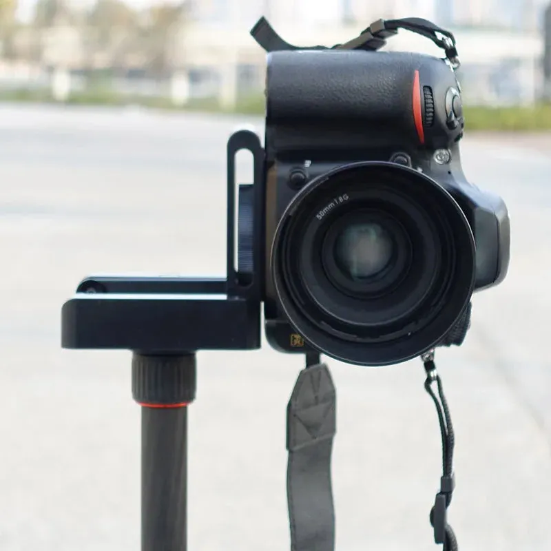 Z Flex Tilt Tripod Head Camera Holder Aluminum Folding Quick Release Plate Stand Mount Spirit Level Stabilizer For Camera Phone
