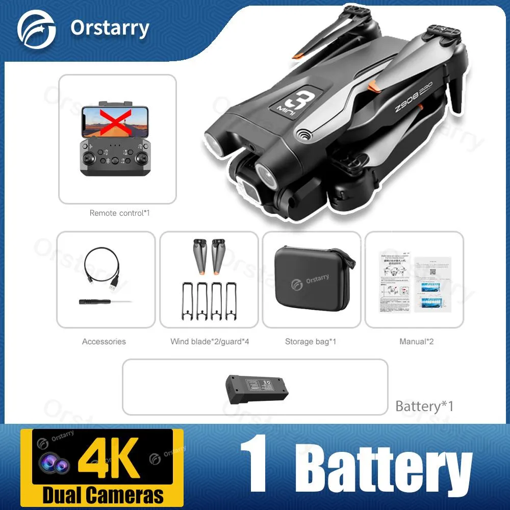 Z908 Drone 4K HD Camera Optical Flow Localization 3-sided Obstacle Avoidance