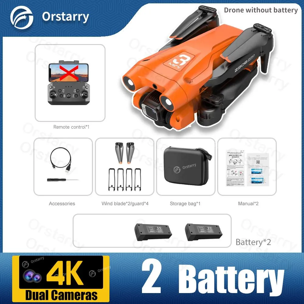Z908 Drone 4K HD Camera Optical Flow Localization 3-sided Obstacle Avoidance
