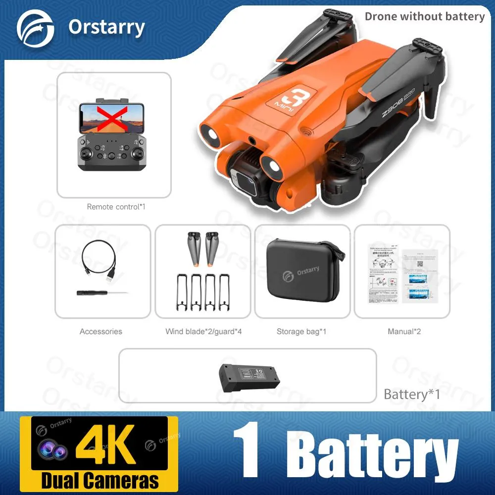 Z908 Drone 4K HD Camera Optical Flow Localization 3-sided Obstacle Avoidance
