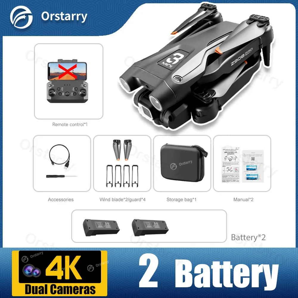 Z908 Drone 4K HD Camera Optical Flow Localization 3-sided Obstacle Avoidance