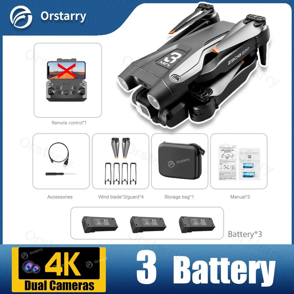 Z908 Drone 4K HD Camera Optical Flow Localization 3-sided Obstacle Avoidance